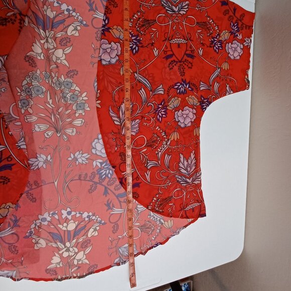 Women's Lightweight Sheer Kimono Style Top Size Large - Picture 8 of 8